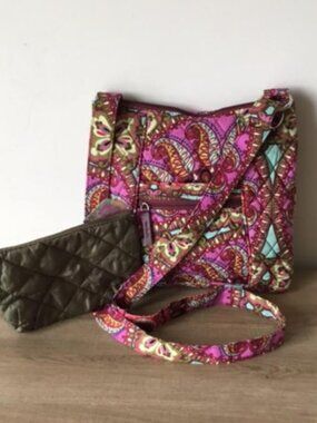 Vera Bradley Retired Resort Medallion Hipster Adjustable Crossbody & Pouch